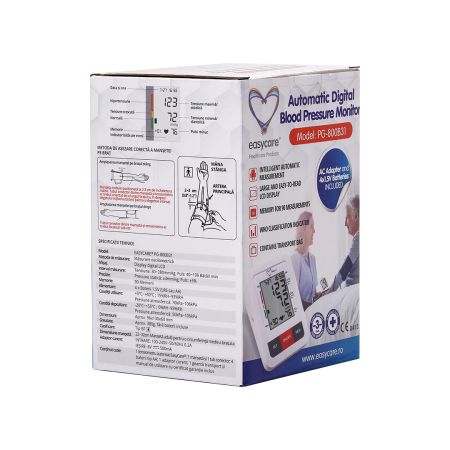 Tensiometru digital automat de brat PG-800B31, 1 bucata, Easycare 652038
