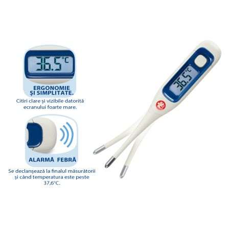 Termometru digital cu varf flexibil VedoClear, 1 bucata, Artsana 652044