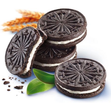 Biscuiti cu cacao si crema de vanilie fara zahar, 176 g, Gerble 652075