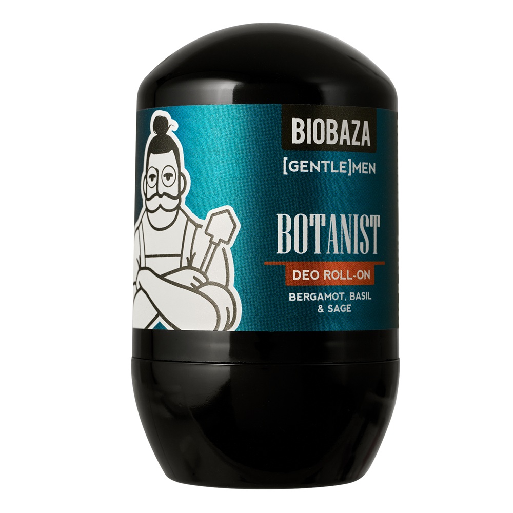 Deodorant roll-on cu ulei de bergamota, busuioc si extract de salvie Botanist, 50 ml, Biobaza