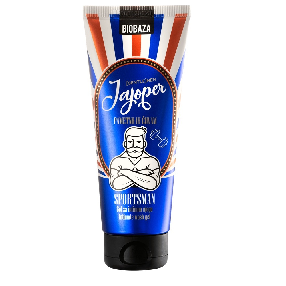 Gel intim pentru barbati, cu aloe vera si extract de portocala dulce si salvie Jajoper Sportsman, 100 ml, Biobaza