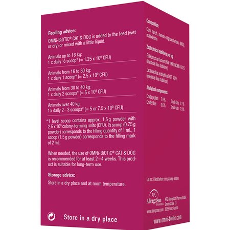 Probiotic pentru pisici si caini Omnibiotic Cat & Dog, 60 g, Vedra 721933