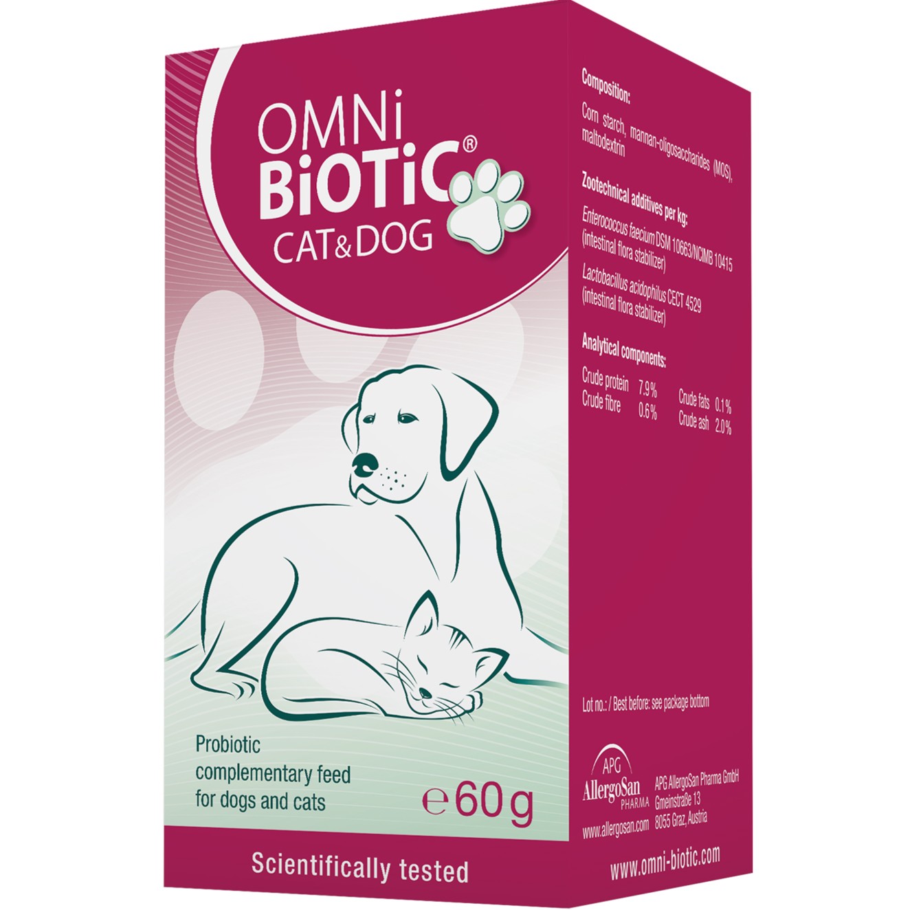 Probiotic pentru pisici si caini Omnibiotic Cat & Dog, 60 g, Vedra
