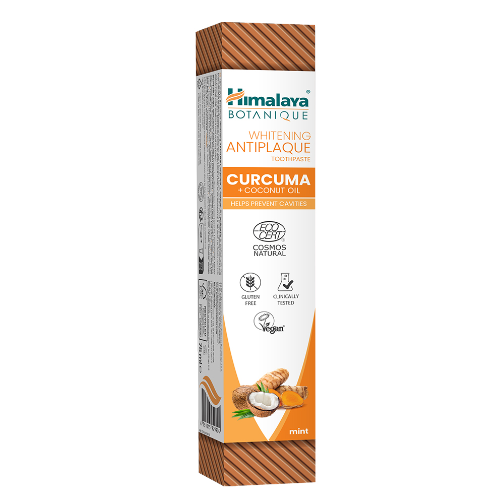 Pasta de dinti pentru albire cu curcuma si ulei de nuca de cocos, 75 ml, Himalaya