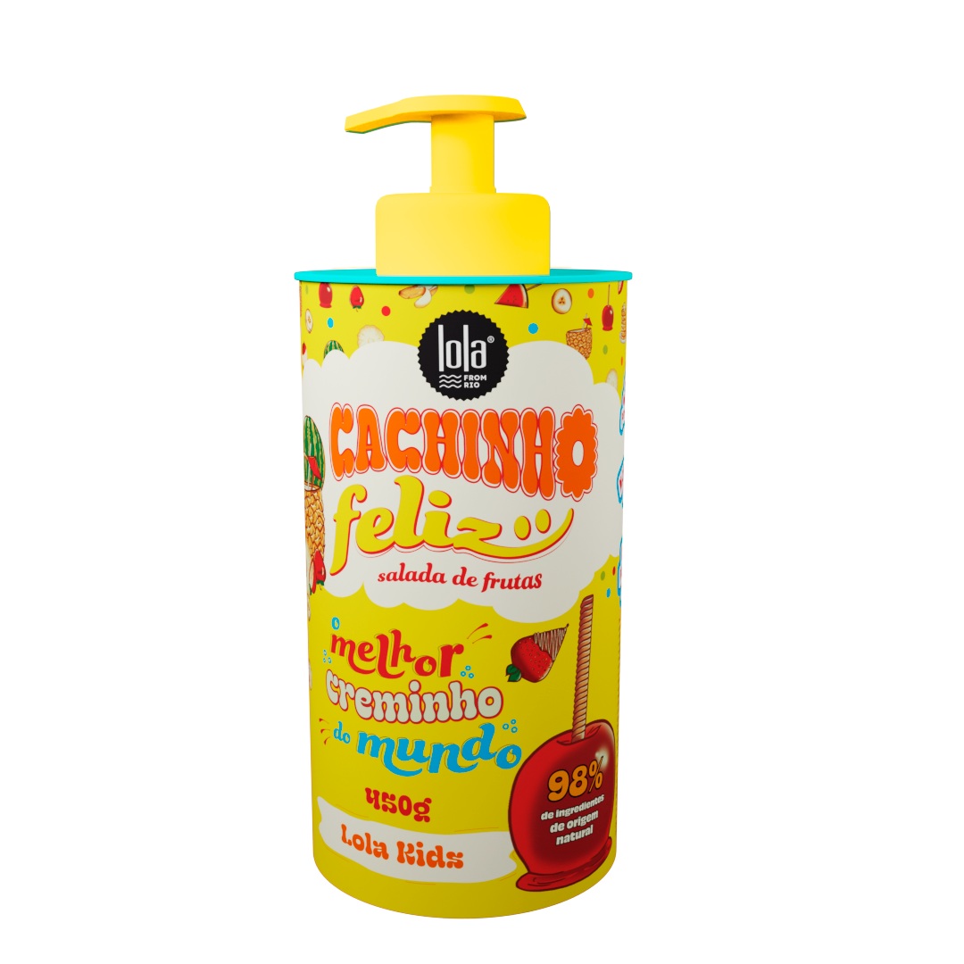 Crema de bucle pentru copii cu aroma de fructe Cachinho Feliz, 480 g, Lola Cosmetics