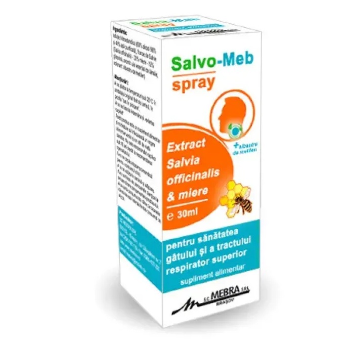 Spray pentru gat, 30 ml, Mebra