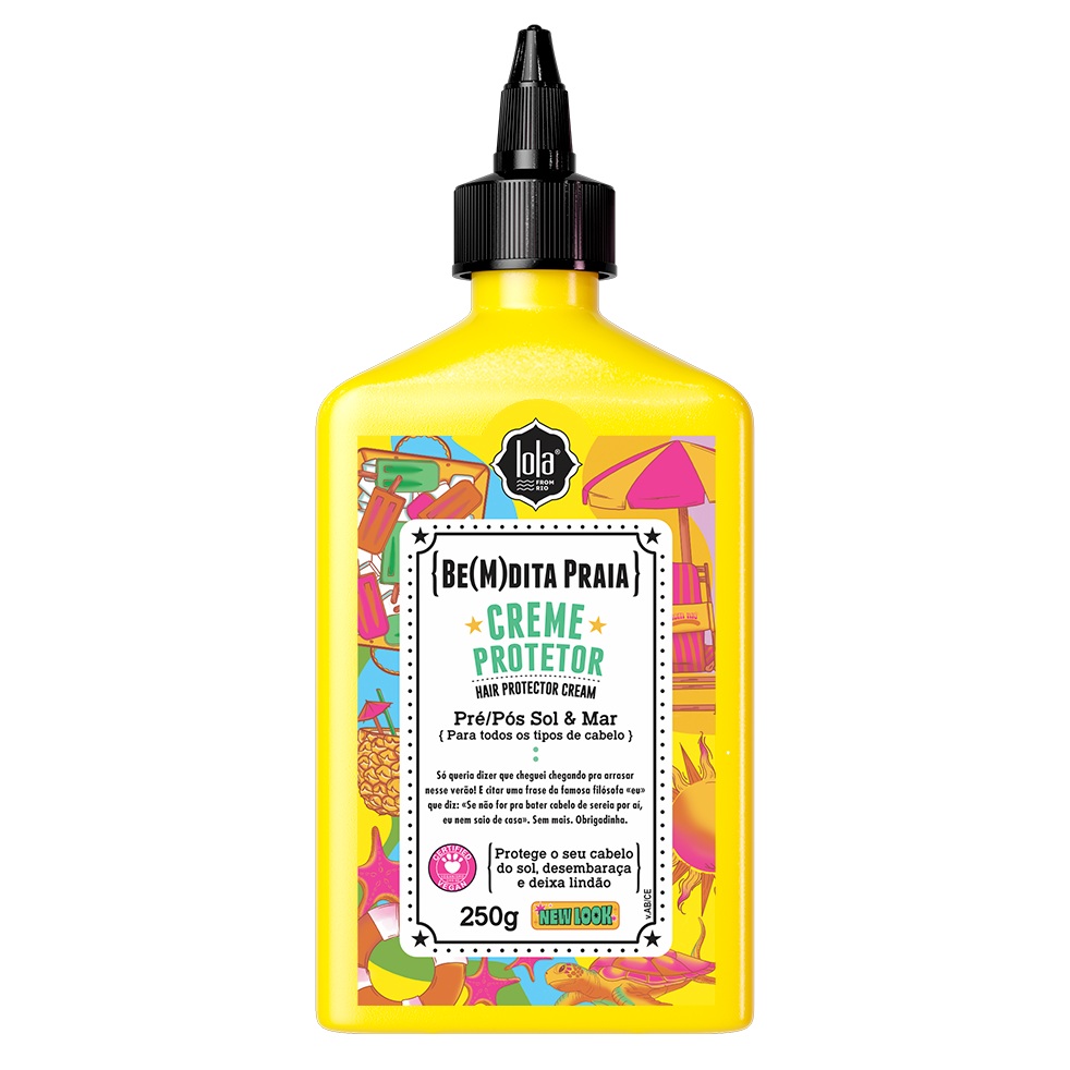 Crema de par cu protectie termica, inainte si dupa expunerea la soare Bemdita Praia, 250 g, Lola Cosmetics