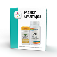 Kit MSM 750 mg + Vitamin D3, 30 capsule, Secom 