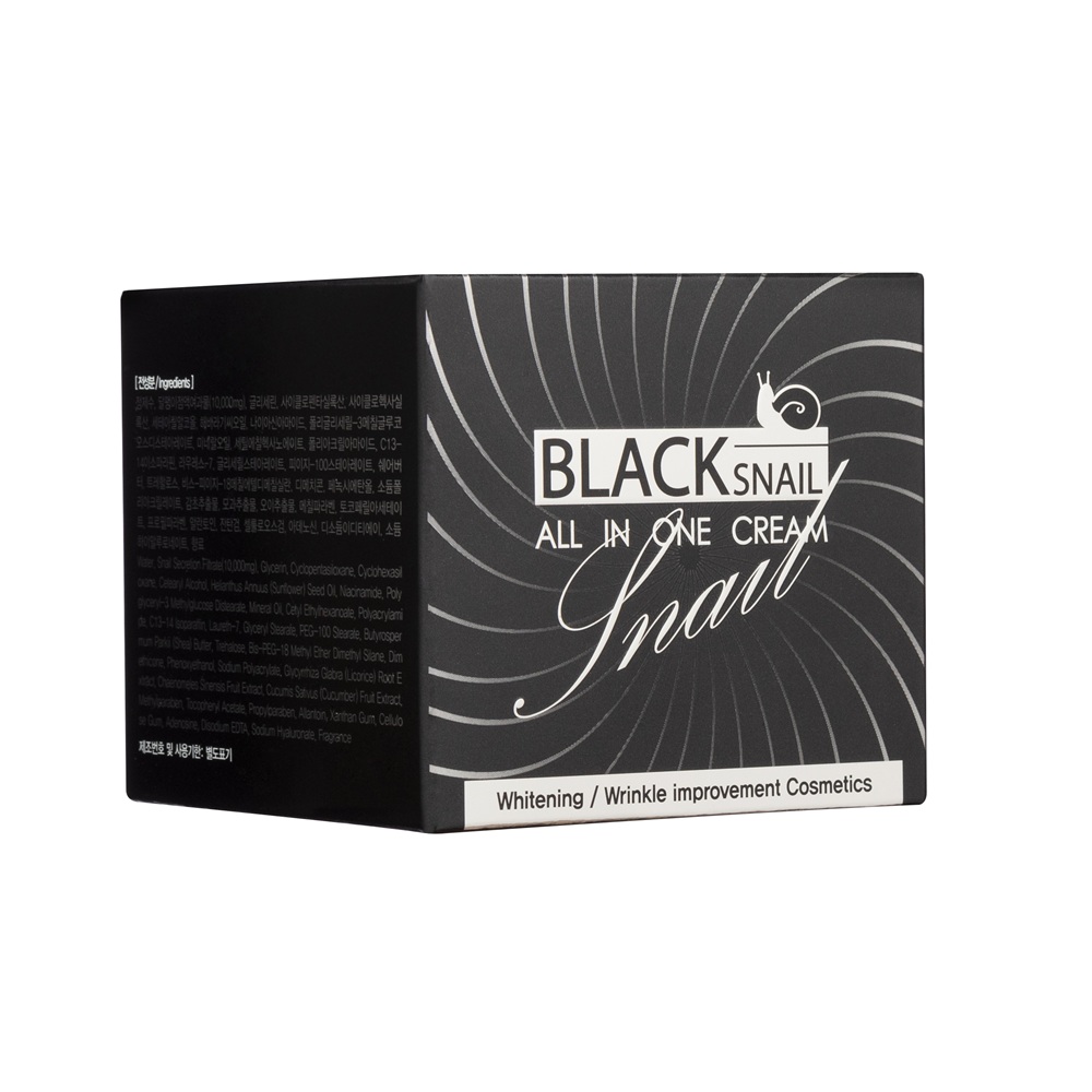 Crema de fata cu extract de melc negru Black Snail, 100 ml, Farmstay