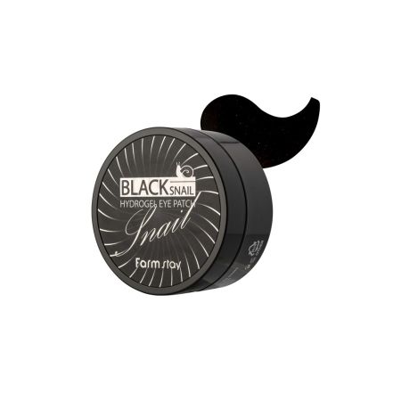 Plasturi hidratanti pentru ochi cu extract de melc negru Black Snail, 90 g, Farmstay 652258