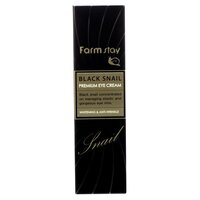 Crema pentru ochi cu extract de melc negru Black Snail, 50 ml, Farmstay