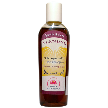 Ulei ayurvedic pentru un corp flexibil Flamisyl, 100 ml, Herba Ayurvedica