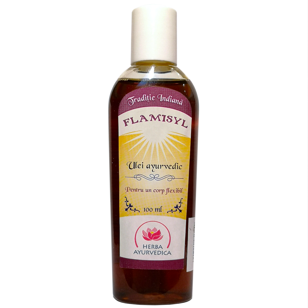 Ulei ayurvedic pentru un corp flexibil Flamisyl, 100 ml, Herba Ayurvedica