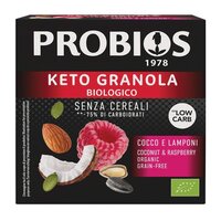 Keto Granola Bio cu cocos si zmeura, 200 g, Probios