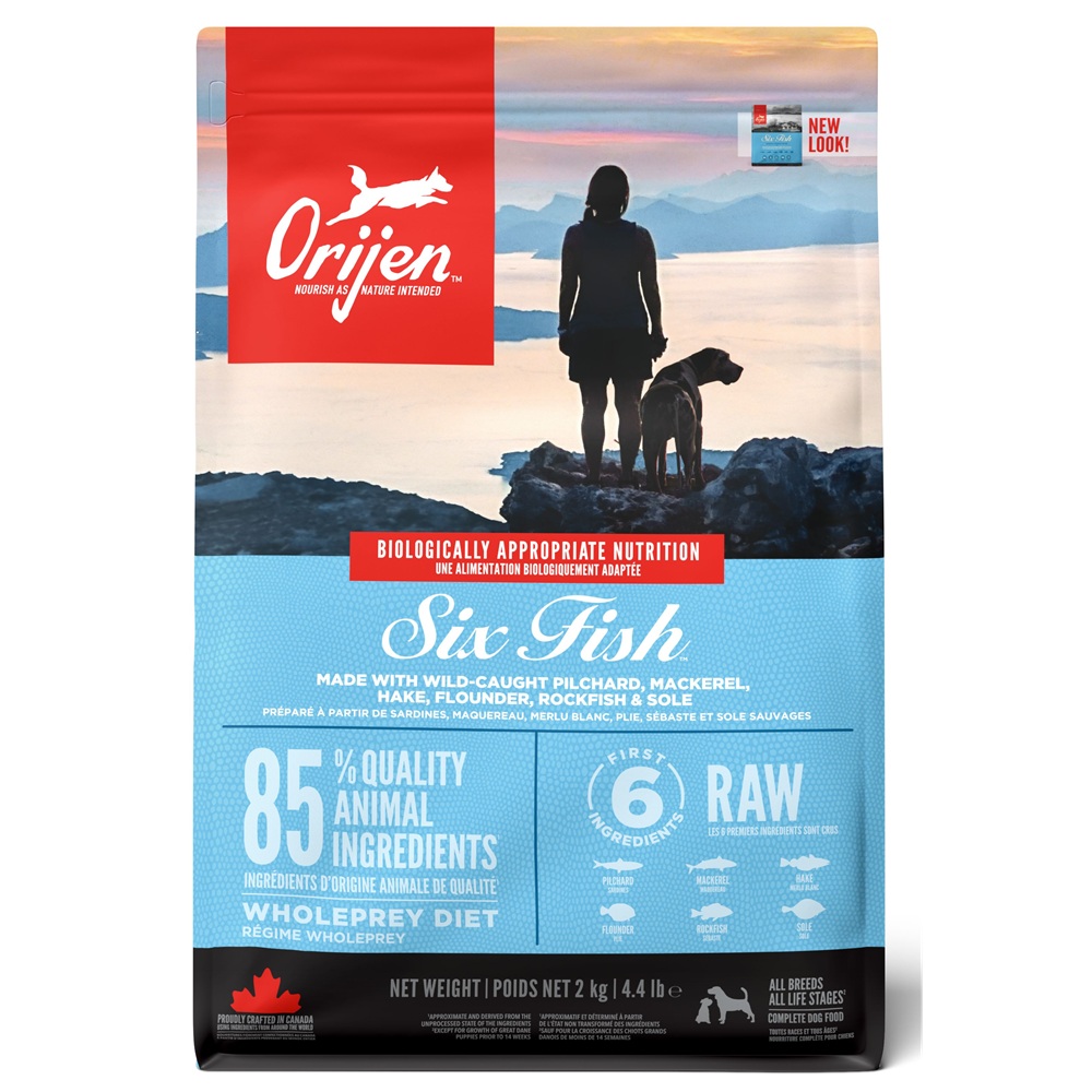 Hrana uscata pentru caini cu 6 pesti, 2 kg, Orijen