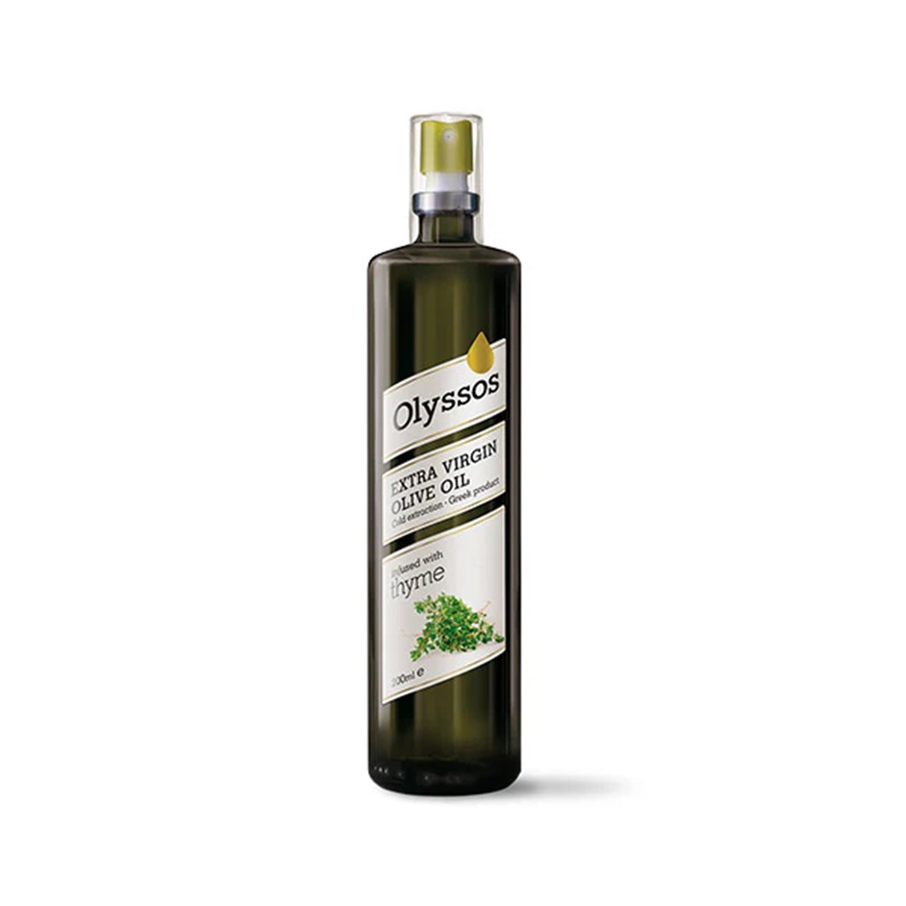 Ulei de masline bio extra virgin aromatizat cu Cimbru, 200 ml, Olyssos