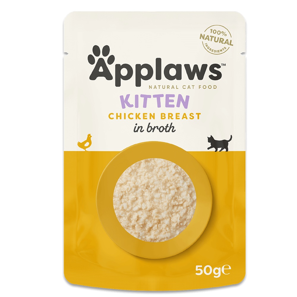 Hrana umeda cu piept de pui pentru puii de pisica, 50 g, Applaws