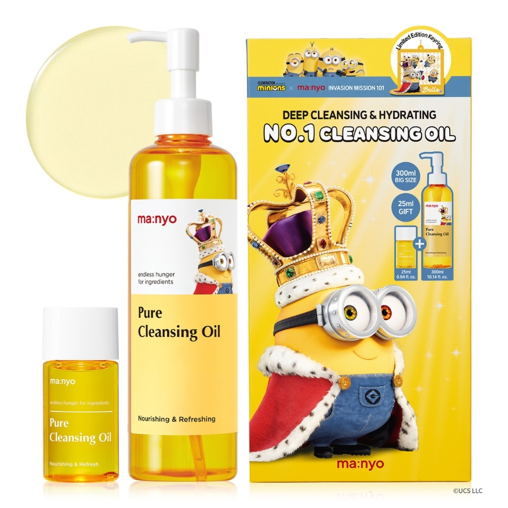 Set Minions Ulei de curatare Pure Cleansing Oil, 300 ml+25 ml, manyo