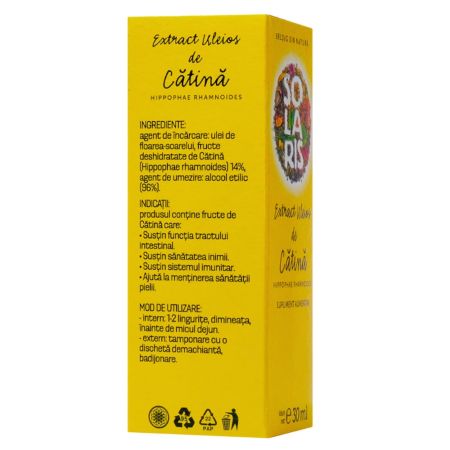 Extract uleios de catina, 30 ml, Solaris 661281