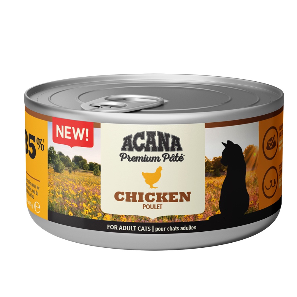 Hrana umeda pentru pisici adulte cu pui, 85 g, Acana