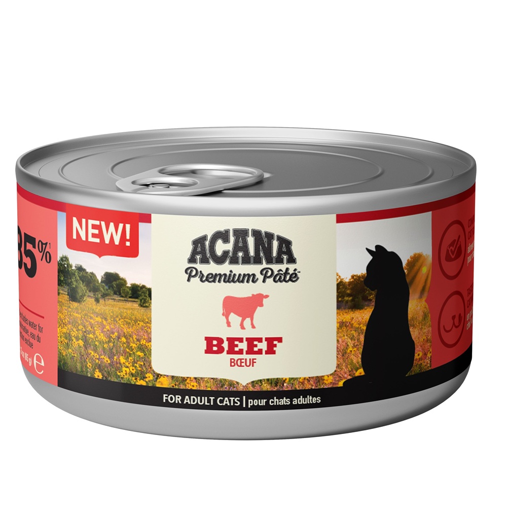 Hrana umeda pentru pisici adulte cu vita, 85 g, Acana