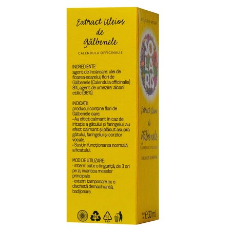 Extract uleios de galbenele, 30 ml, Solaris 661272