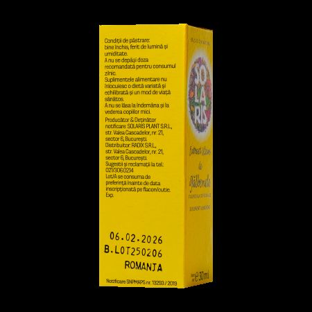 Extract uleios de galbenele, 30 ml, Solaris 652681