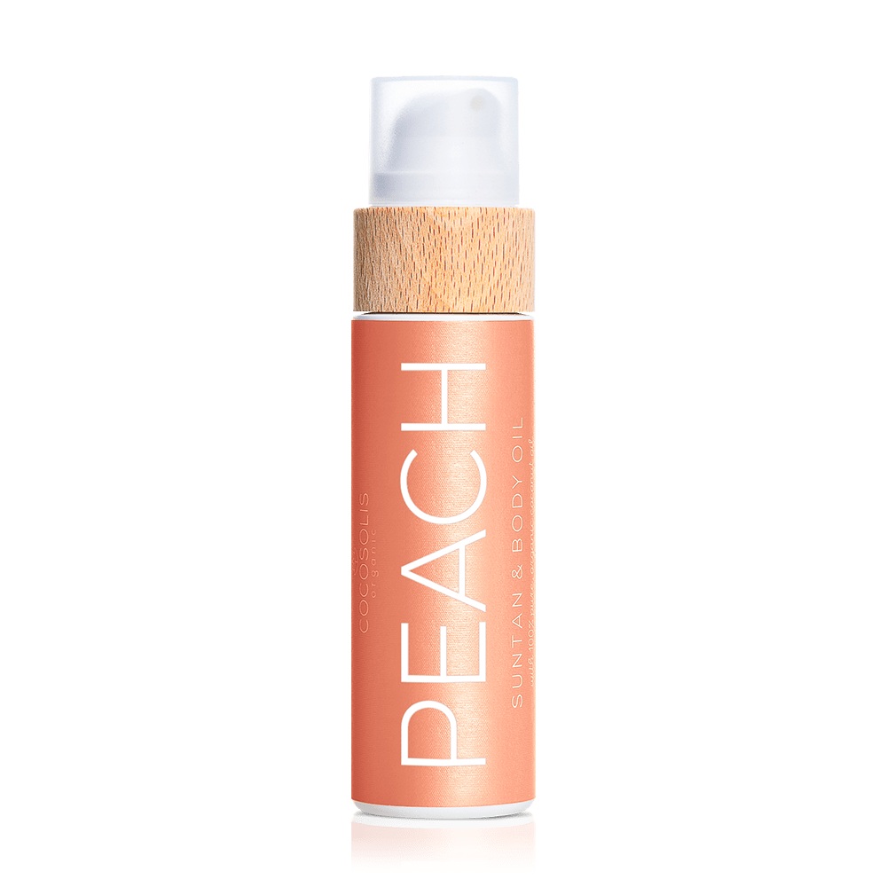 Ulei bronzant pentru fata si corp Peach Suntan&Body Oil, 100 ml, Cocosolis