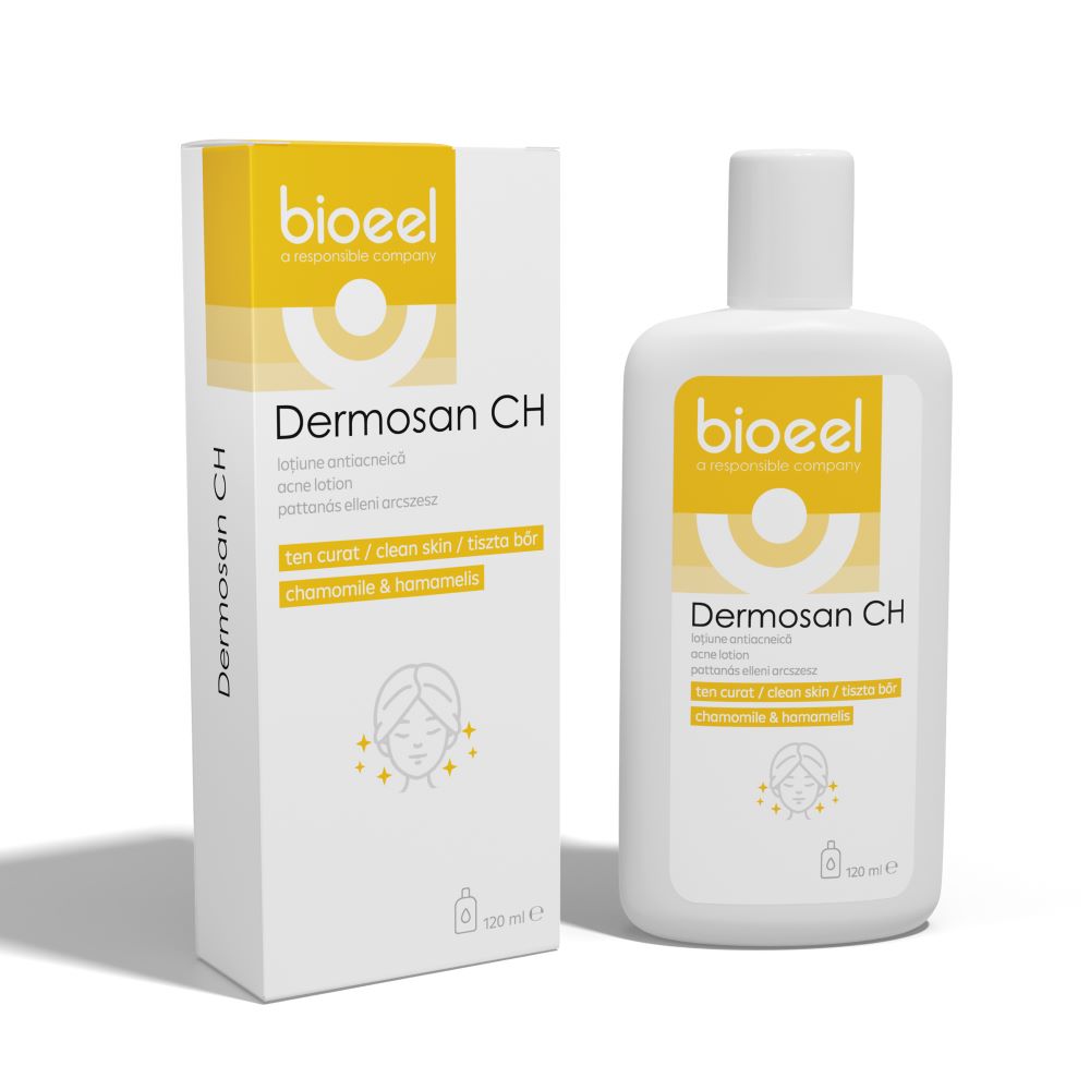 Lotiune antiacneica Dermosan CH, 120 ml, Bioeel