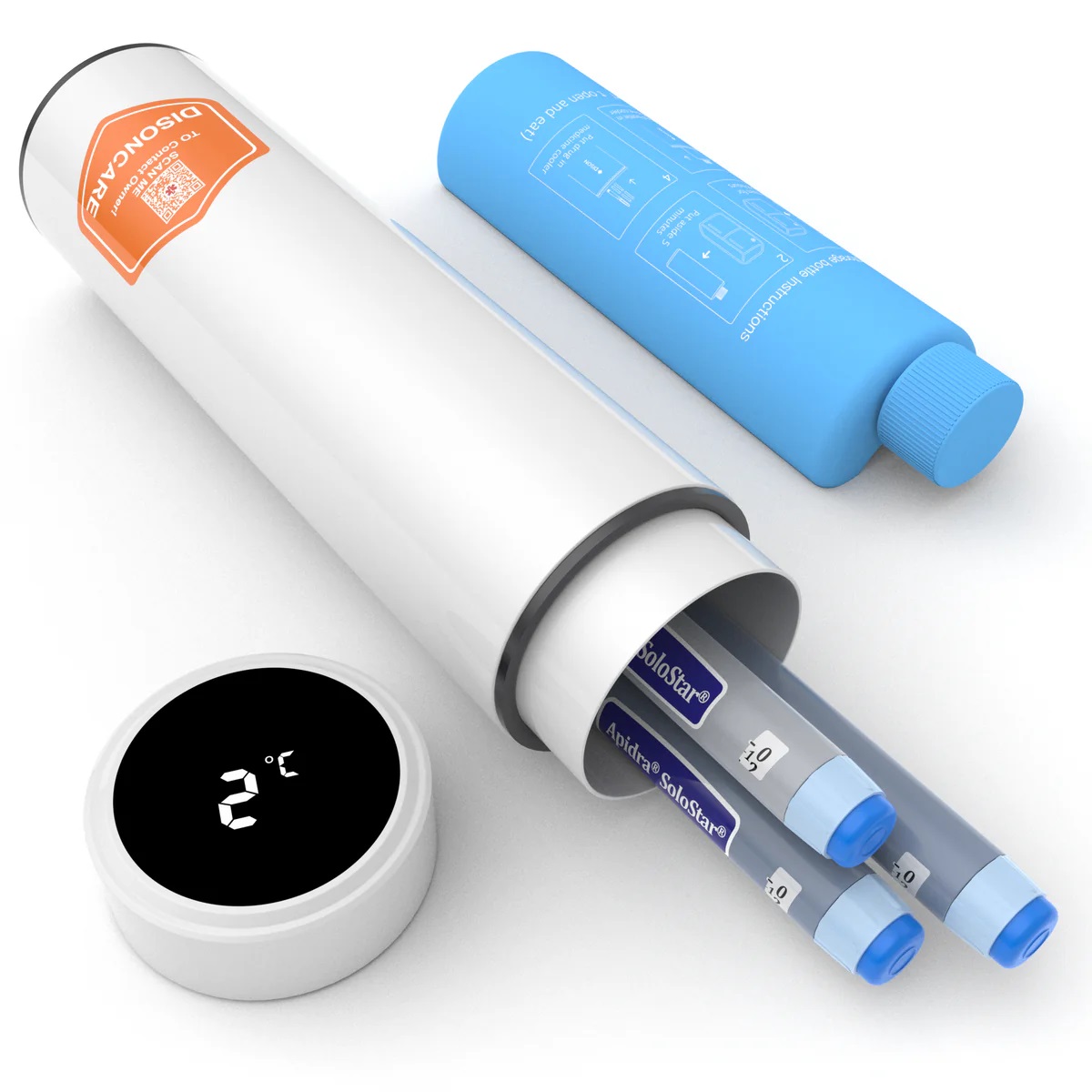 Termos portabil pentru insulina White Odyssey Smart, 1 bucata, Disoncare