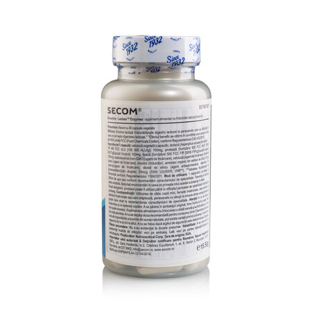 Lactase Enzymes Kal, 30 capsule, Secom 725589
