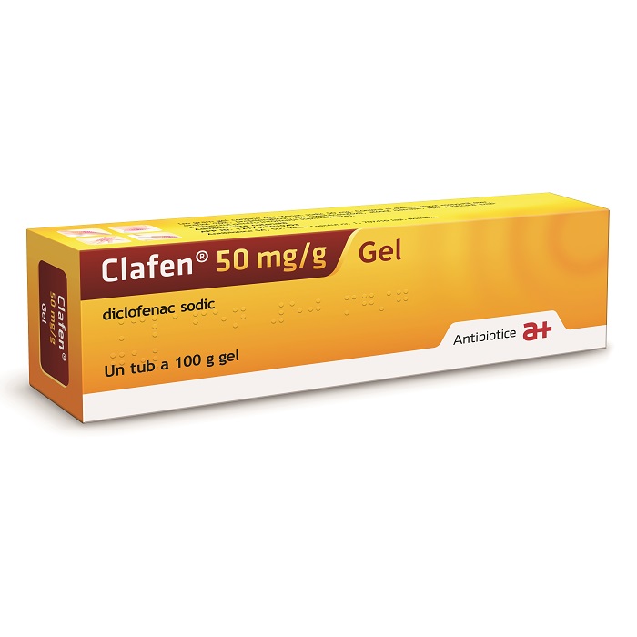 Clafen gel, 50 mg/g, 100 g, Antibiotice SA