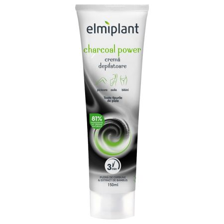 Crema depilatoare Charcoal Power, 150 ml, Elmiplant