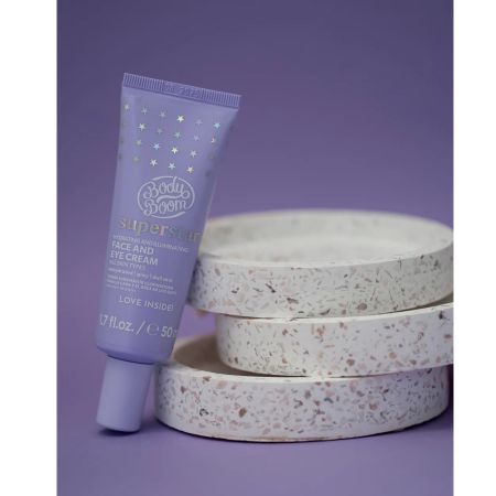 Crema hidratanta si iluminatoare pentru fata si ochi Superstar, 50 ml, Body Boom 652841