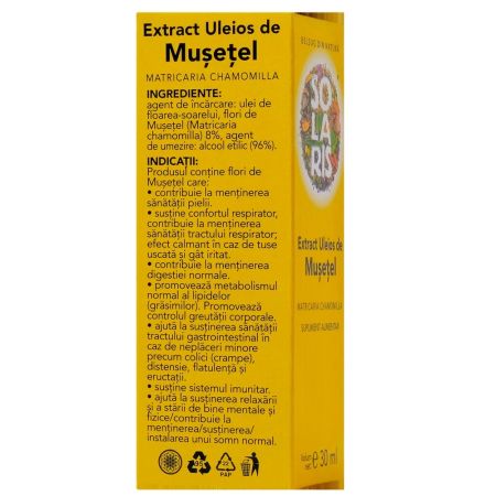 Extract uleios de musetel, 30 ml, Solaris 661266