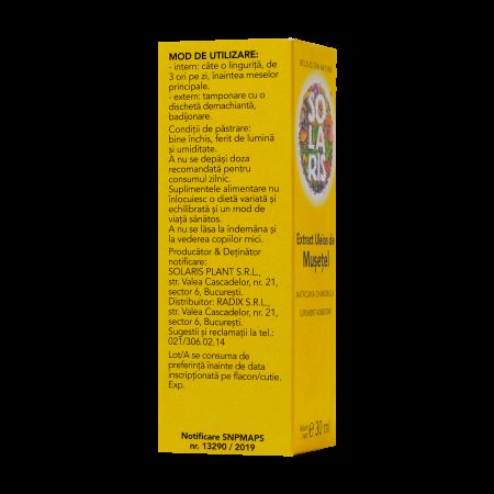 Extract uleios de musetel, 30 ml, Solaris 652853