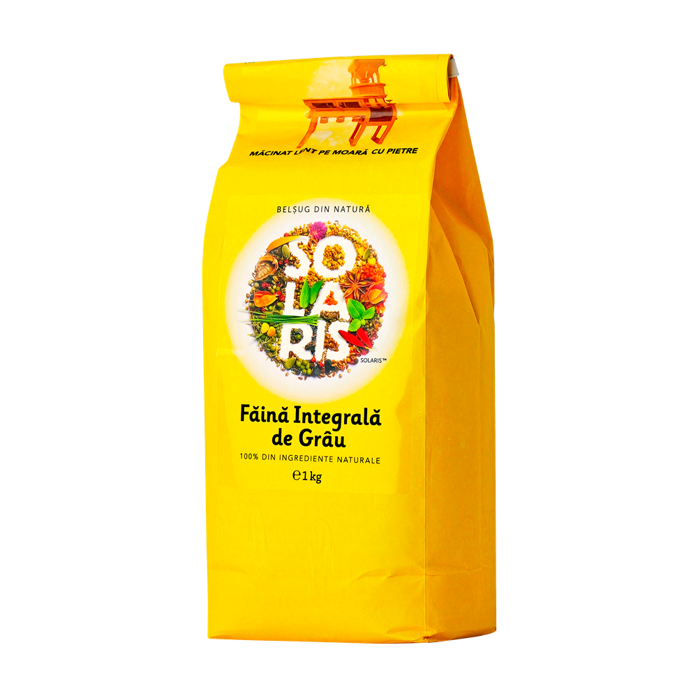 Faina integrala de grau, 1 Kg, Solaris