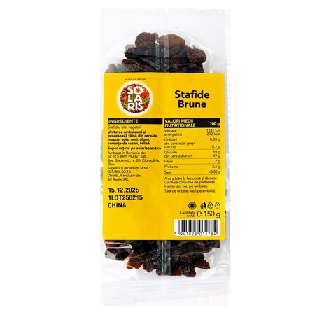 Stafide brune, 150 g, Solaris 661196