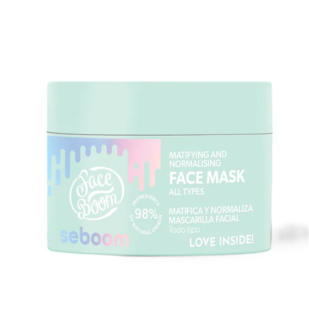 Masca pentru fata cu efect de matifiere Seboom, 50 g, Body Boom