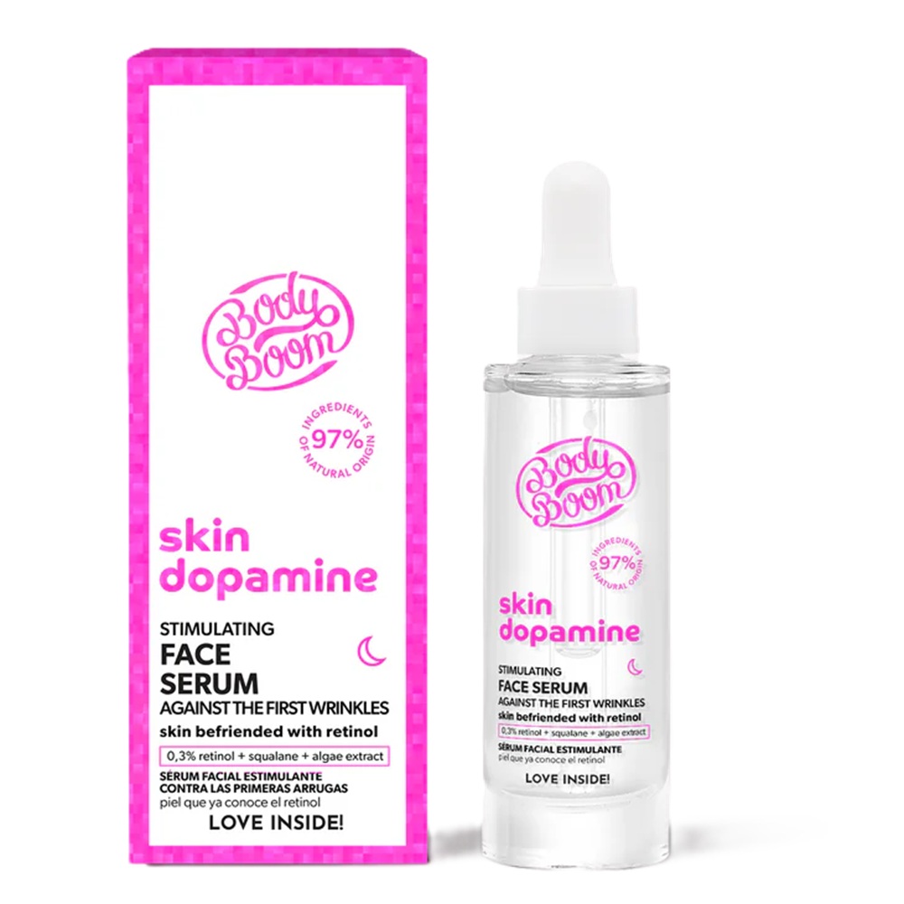 Ser cu retinol pentru riduri Skin Dopamine, 30 ml, Body Boom