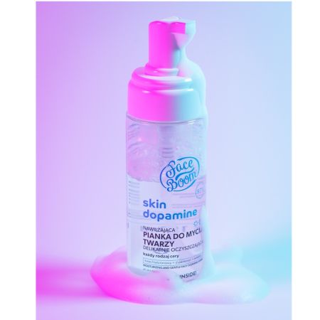 Spuma hidratanta pentru curatarea fetei Skin Dopamine, 150 ml, Body Boom 652953