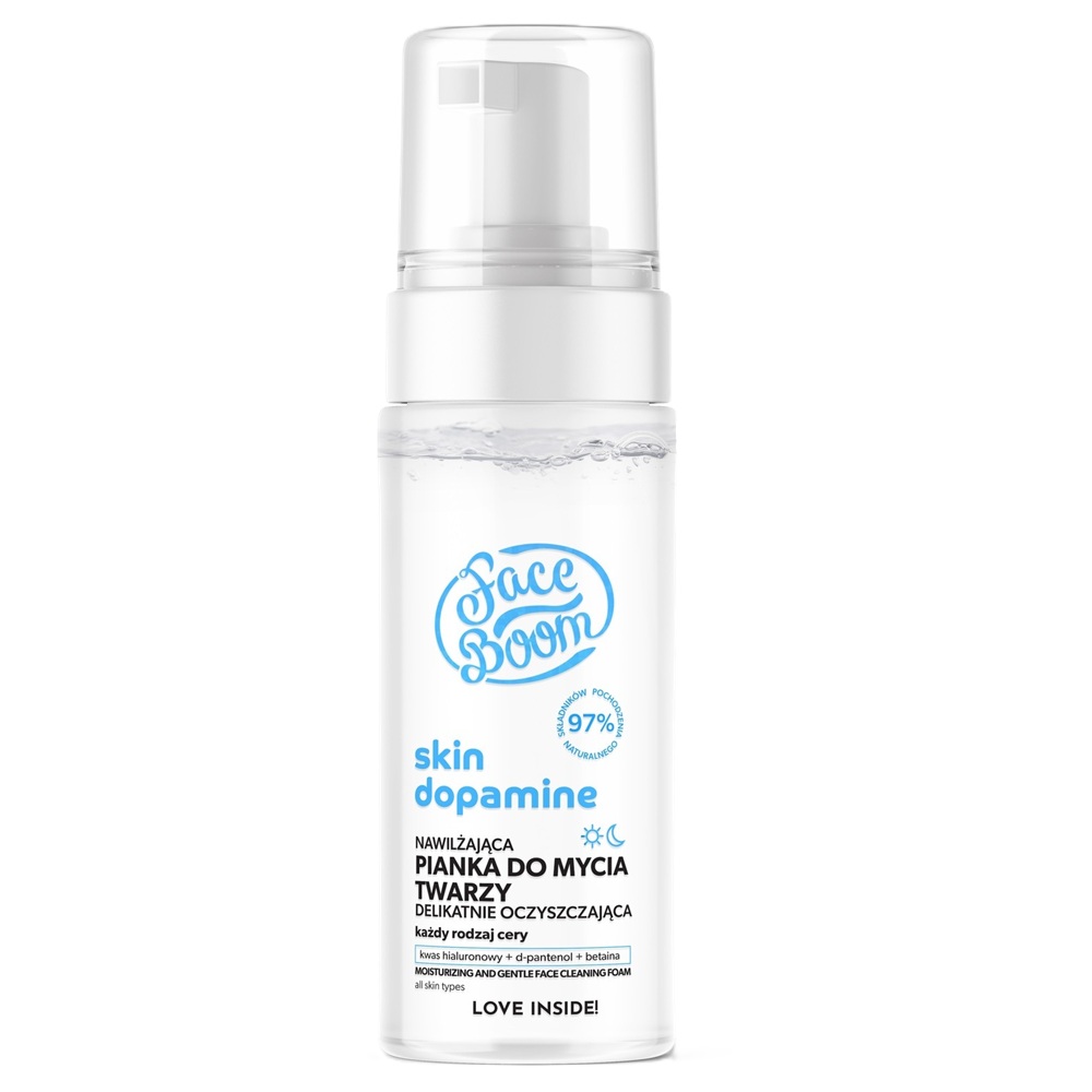 Spuma hidratanta pentru curatarea fetei Skin Dopamine, 150 ml, Body Boom