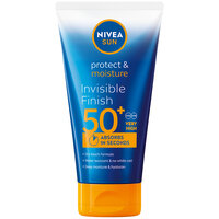Lotiune pentru corp cu protectie solara SPF50+ Protect & Moisture Invisible, 150 ml, Nivea Sun