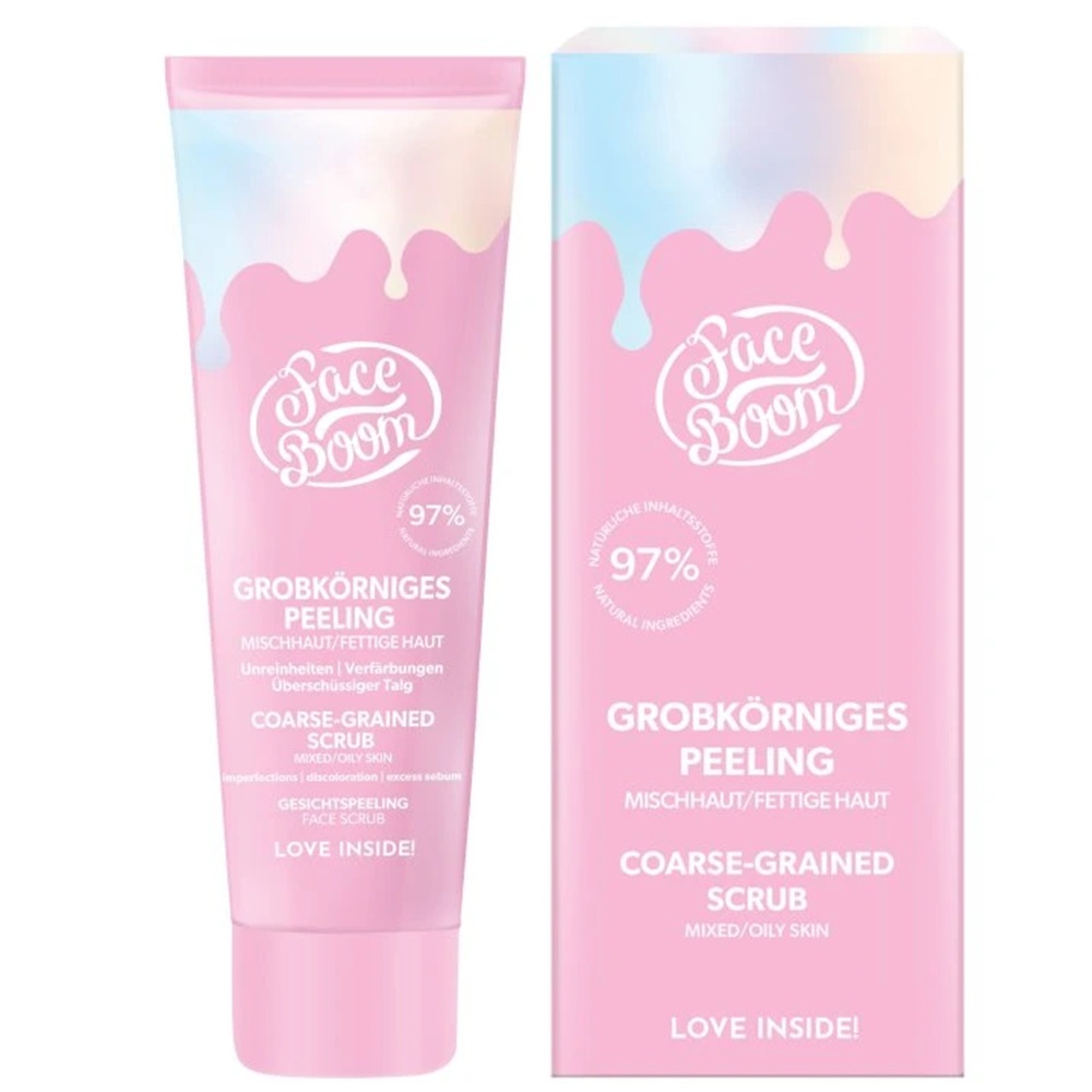 Scrub pentru tenul mixt si gras Faceboom Basic, 50 g, Body Boom