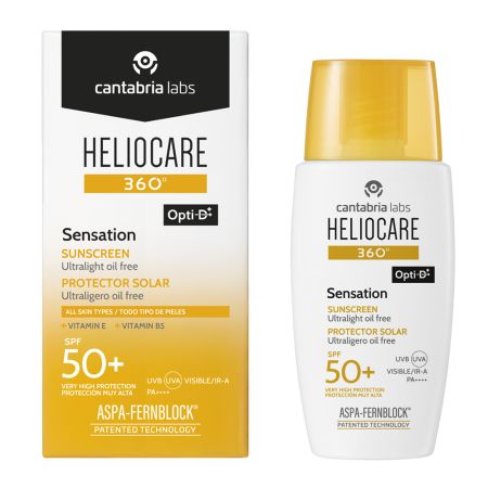 Crema pentru protectie solara cu SPF 50+ Heliocare 360 Sensation, 50 ml, Cantabria Labs 653209
