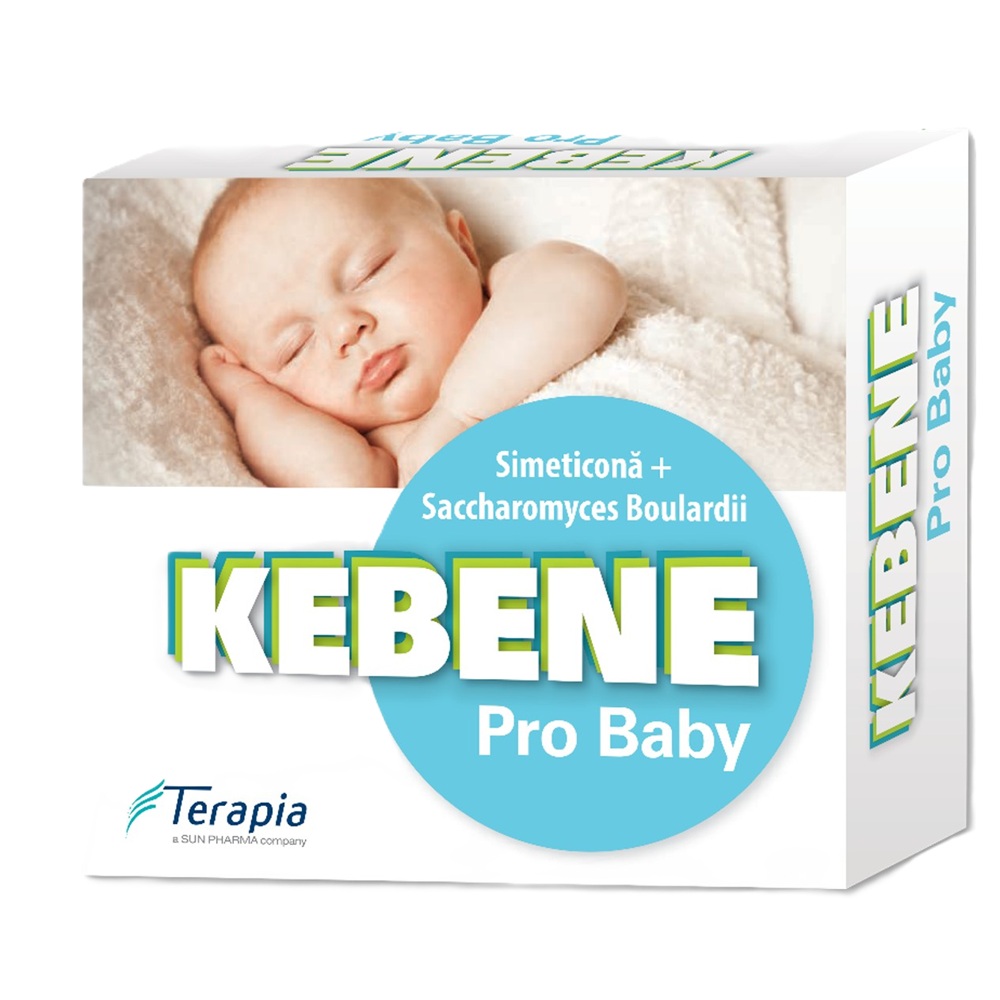 Kebene Pro Baby simeticona picaturi orale + Saccharomyces Boulardii, 20 ml + 2g, Terapia Sa