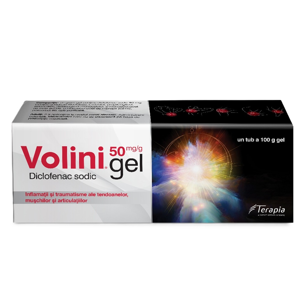 Volini gel, 50 mg Diclofenac sodic, 100 g, Terapia Sa