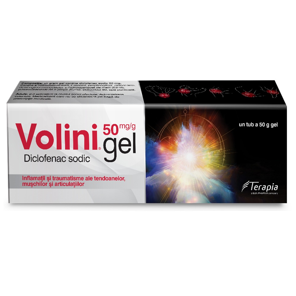 Volini gel, 50 mg Diclofenac sodic, 50 g, Terapia Sa