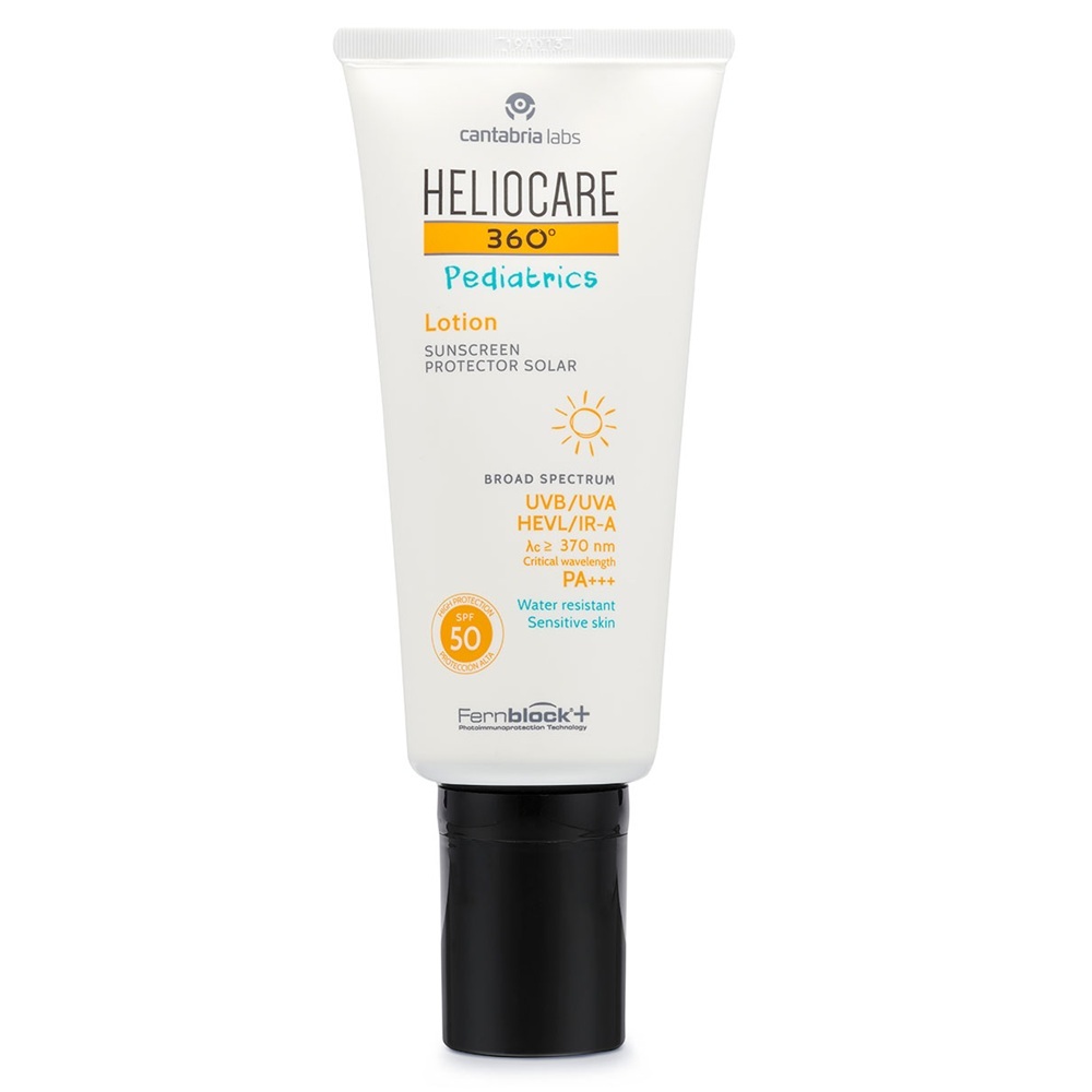 Lotiune de protectie solara cu SPF 50 pentru copii Heliocare 360 Pediatrics, 200 ml, Cantabria Labs