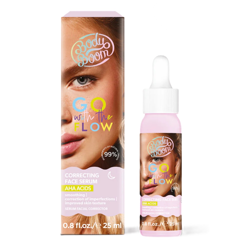 Ser pentru fata corector de noapte Go With The Flow, 25 ml, Body Boom